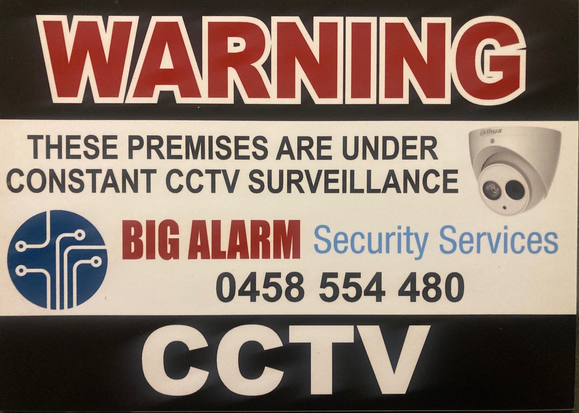 CCTV Surveillance Sign